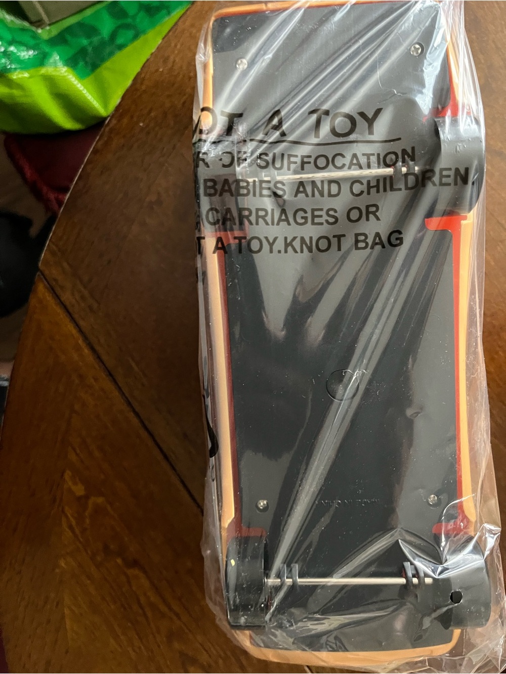 Oscar Mayer Black and Orange Molded Toy Car Base - Sealed Packaging